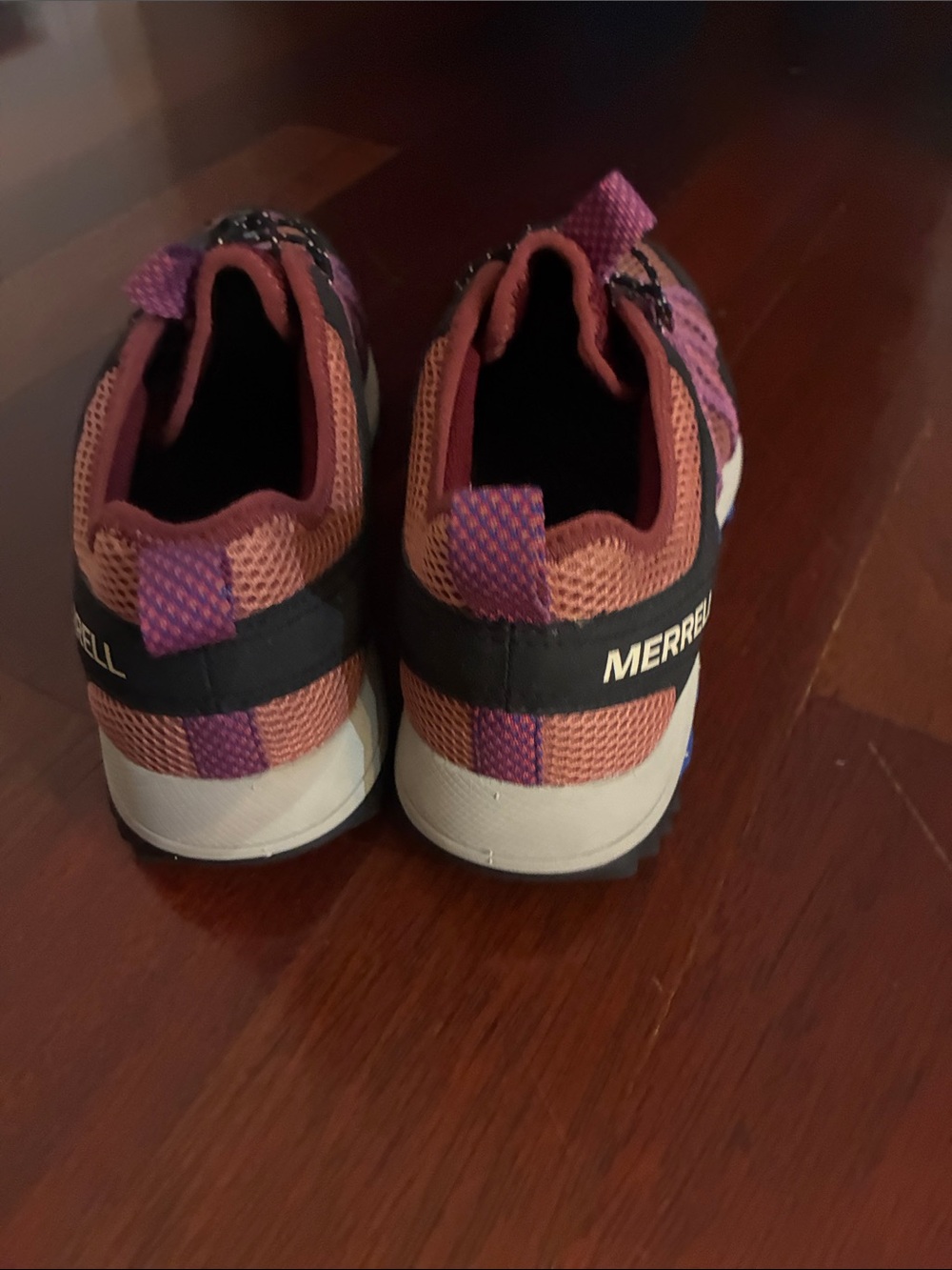 Merrell Women’s Purple and Rust Mesh Trail Shoes - Picture 7 of 8